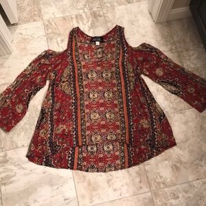 Cold shoulder blouse